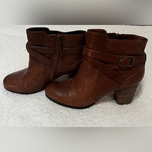 Cole Haan brown leather, size 9 booties.